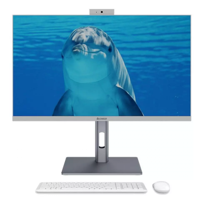 Моноблок CHIGO 27"  R2701-PRO (Многофункциональная подставка +Web-камера 3.0MP, Микрофон + Intel Core i7-4770s RAM 8ГБ, SSD 256ГБ) (с клавиатурой, с мышкой)EU + Клавиатура и мышка беспроводная игровая Bosston WS500 White (Русские буквы) (White)