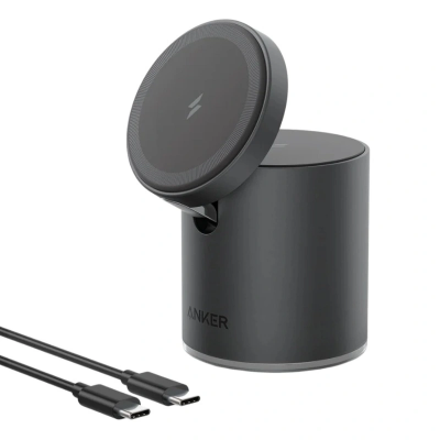 Док станция Anker 623 Magnetic Wireless Charger 2 in 1 A2568011 (темно-серый)