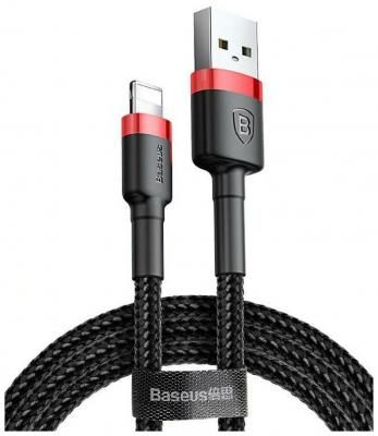 Кабель Baseus Cafule Lightning 2м (CALKLF-C19) черный/красный