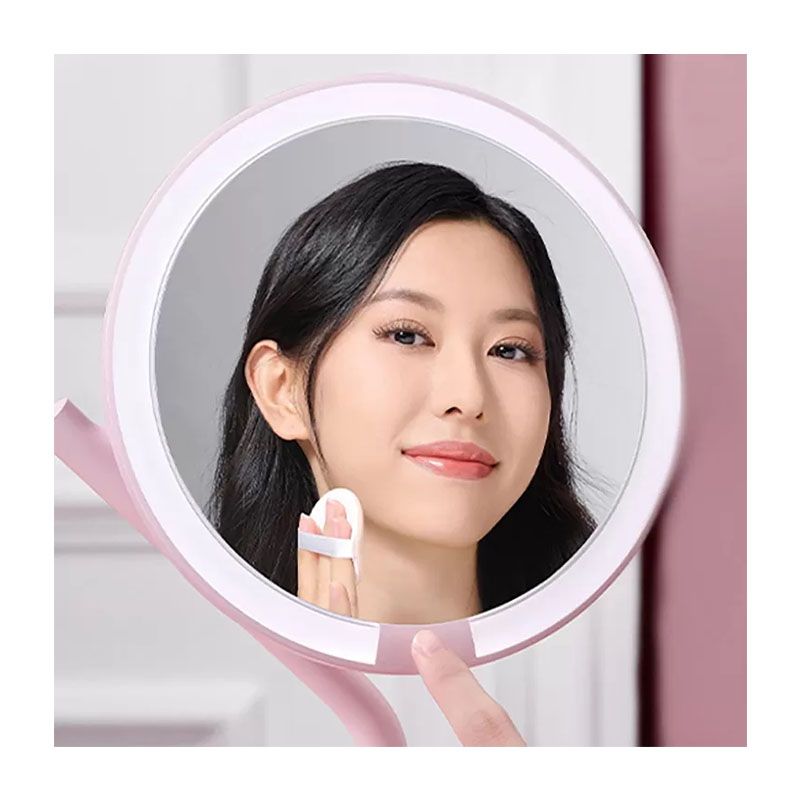 Зеркало косметическое Xiaomi AMIRO Mini 2 Desk Makeup Mirror Pink AML117 (розовое)