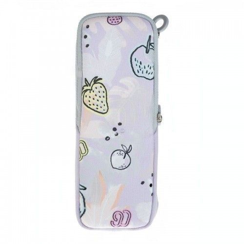 Пенал школьный Xiaomi 90 Points NINETYGO Smart School Pencil Case на молнии (розовые фрукты)
