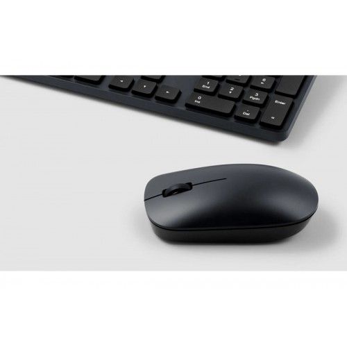 Клавиатура и мышка беспроводная Xiaomi Mijia Wireless Set 2 (WXJS02YM) с РУССКОЙ ГРАВИРОВКОЙ (черный)