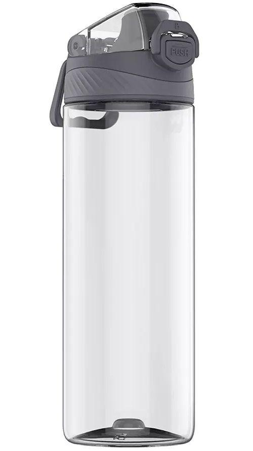 Бутылка для холодных напитков Xiaomi Quan Ge Hello Life Tritan Sports Cup Rock Gray 620ml (серая)