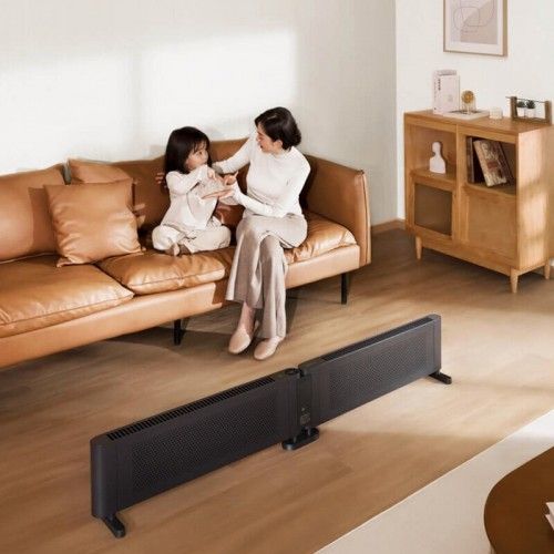 Умный электрический обогреватель Xiaomi Mijia Baseboard Electric Heater Graphene Heating 2 Foldable Version 2200W Black TJXDNQ09ZM