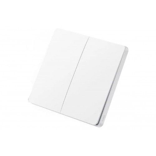 Выключатель с электронной коммутацией Aqara Smart Wall Switch D1 двойной без Zero line (WXKG07LM) белый