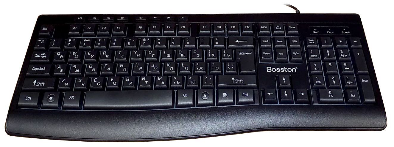 Клавиатура проводная игровая Bosston X18D (Русские буквы) (Black)