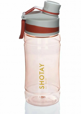 Бутылка для воды SHOTAY Frosted Plastic Cup 500ml ST-6450 розовый