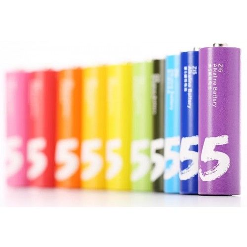Батарейки алкалиновые Xiaomi ZMI Rainbow ZI5 тип AA (AALR6) 10 шт. (цветные)