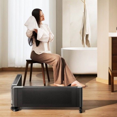Умный электрический обогреватель Xiaomi Mijia Baseboard Electric Heater Graphene Heating 2 Foldable Version 2200W Black TJXDNQ09ZM