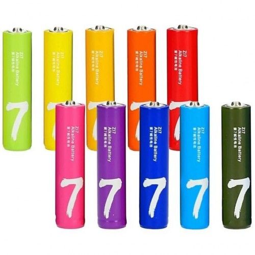 Батарейки Xiaomi ZMI Rainbow ZI7 тип AAA 10 шт. (цветные)