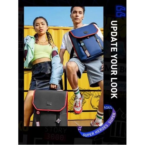 Рюкзак Xiaomi 90 Points NINETYGO Marvel Collaboration Collection Backpack (синий)