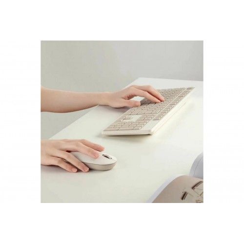 Клавиатура и мышка беспроводная Xiaomi Mijia Wireless Set 2 (WXJS02YM)(Русские буквы) (белый)