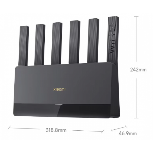 Роутер Xiaomi BE6500 четырехъядерный wifi7 (черный)