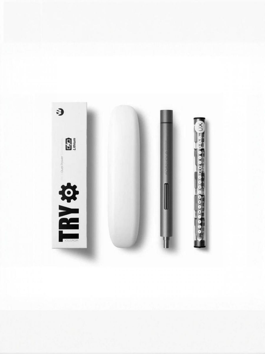 Отвертка электрическая Xiaomi Wowstick Screwdriver 1F+ TRY 20 in 1 Kit (черный)