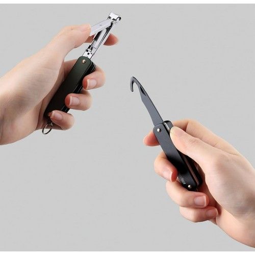Мультитул-клиппер Xiaomi NexTool Outdoor Multifunctional Nail Clippers NE20010/KT5530B (черный)